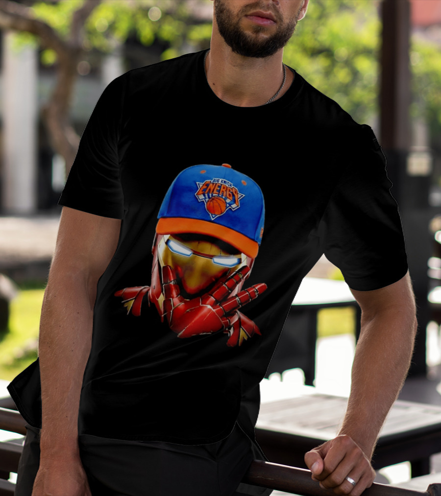 Big Knick Energy Iron Man New York Knicks T-Shirt