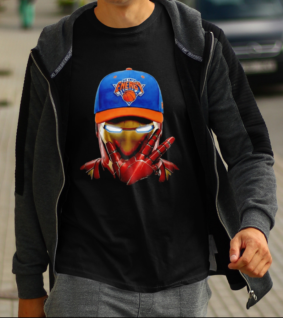 Big Knick Energy Iron Man New York Knicks T-Shirt