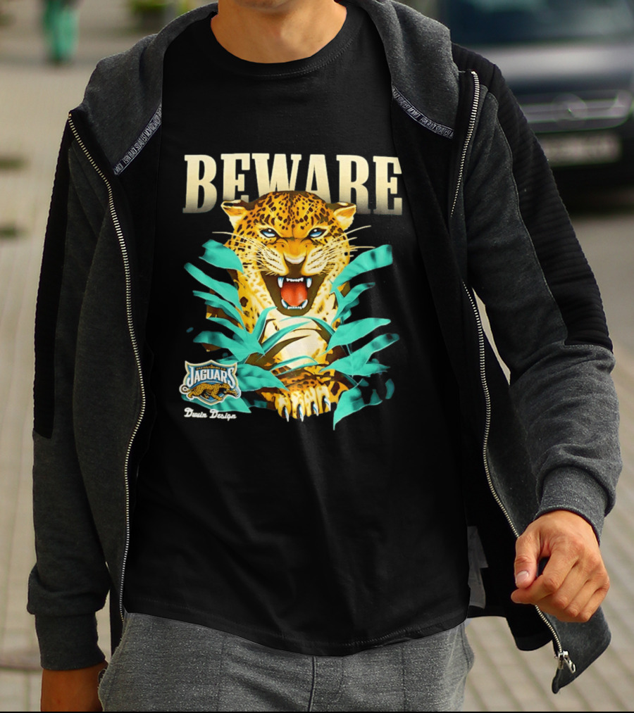 Jacksonville Jaguars Beware Logo Puma Blanca T-Shirt