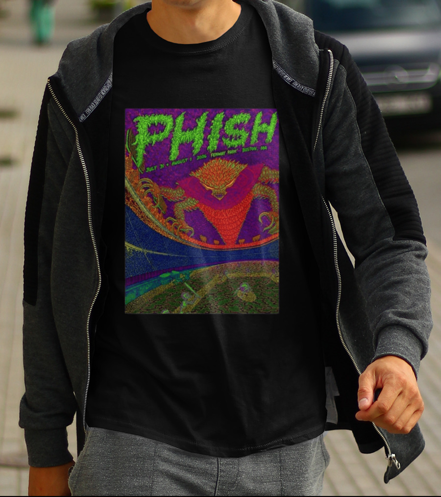 Phish July 31 August 1 2026 Fenway Park Boston MA Tetsunori Tawaraya LE T-Shirt