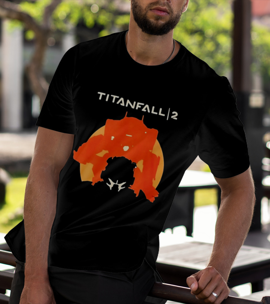 Rip Vince Zampella Titanfall 2 Orange Mech T-Shirt