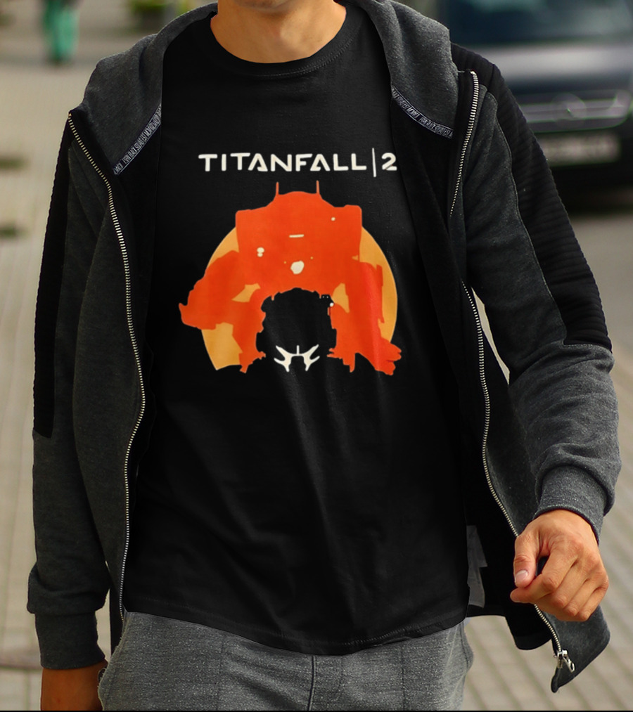 Rip Vince Zampella Titanfall 2 Orange Mech T-Shirt