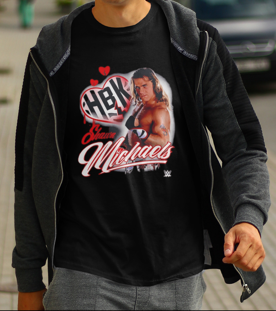 Shawn Michaels WWE HBK Heartbreak Kid Wrestling T-Shirt