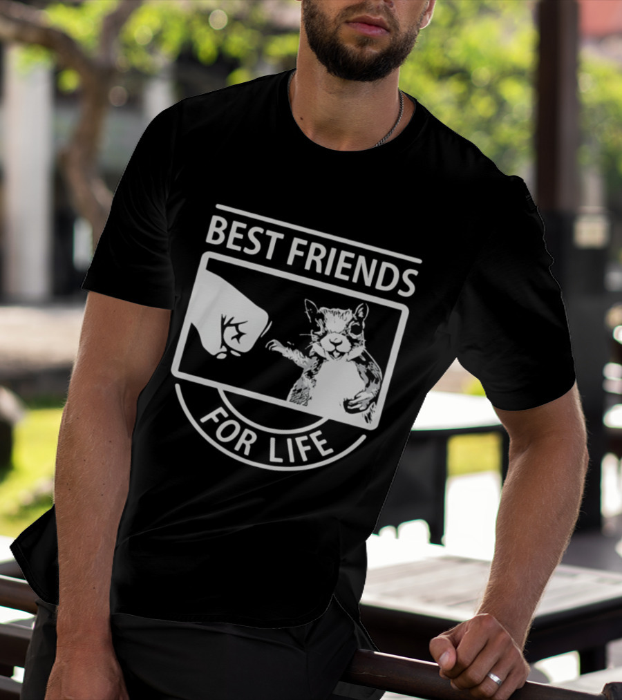 Best Friends For Life Squirrel Fist Bump T-Shirt