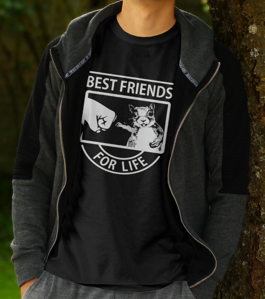 Best Friends For Life Squirrel Fist Bump T-Shirt