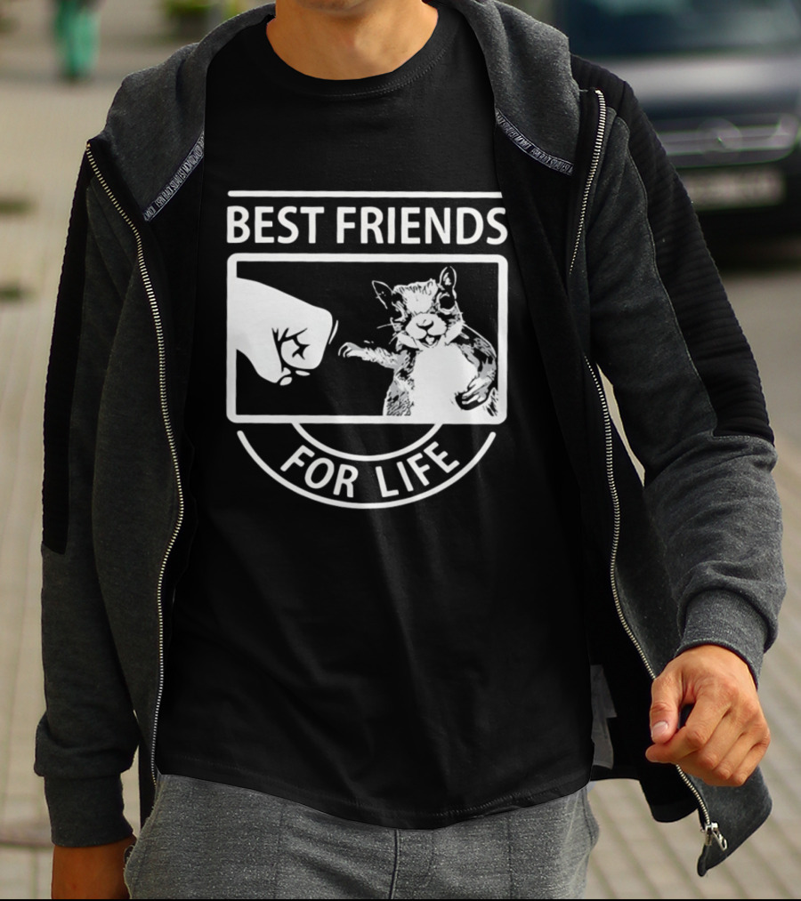 Best Friends For Life Squirrel Fist Bump T-Shirt