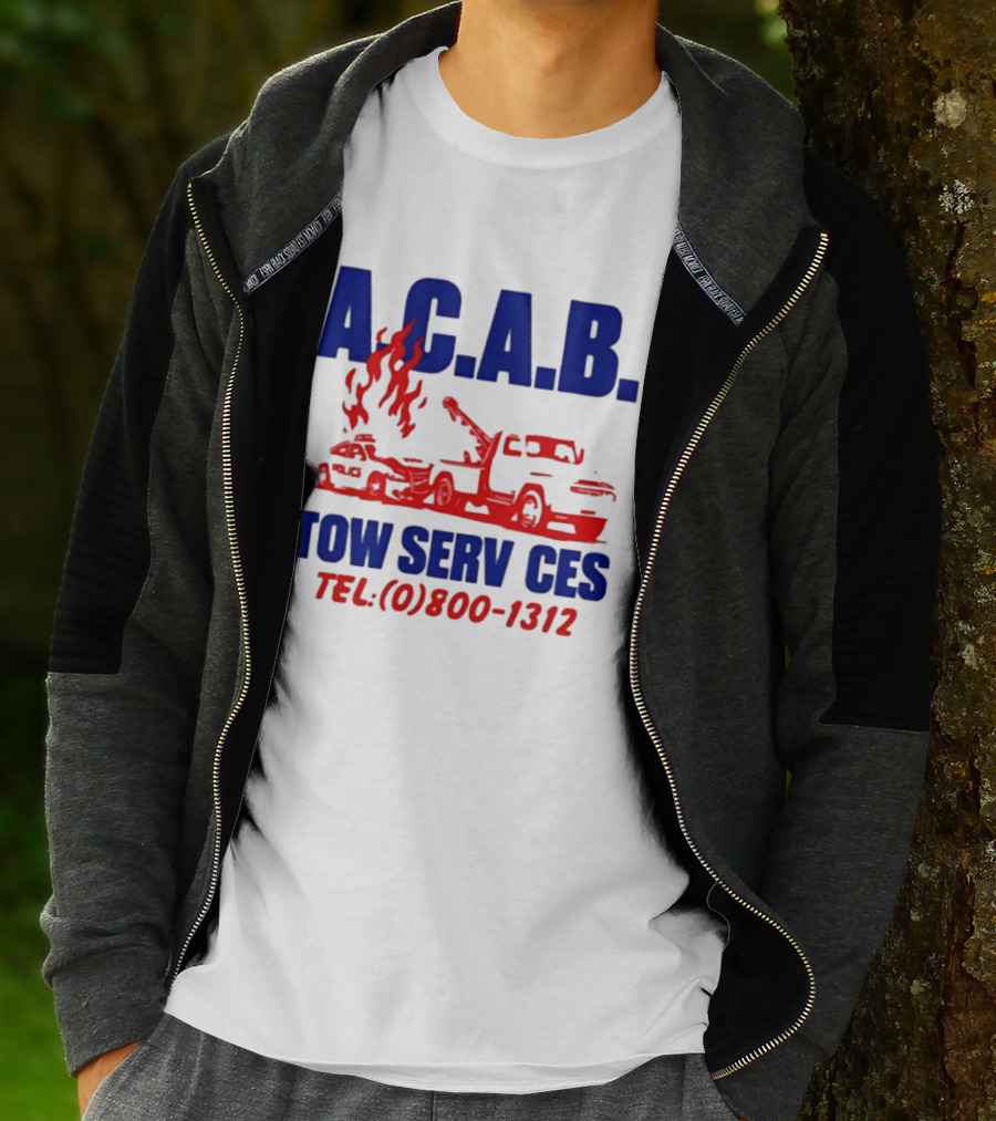 A.C.A.B. Towing Tow Services TEL.(0)800 1312 T-Shirt