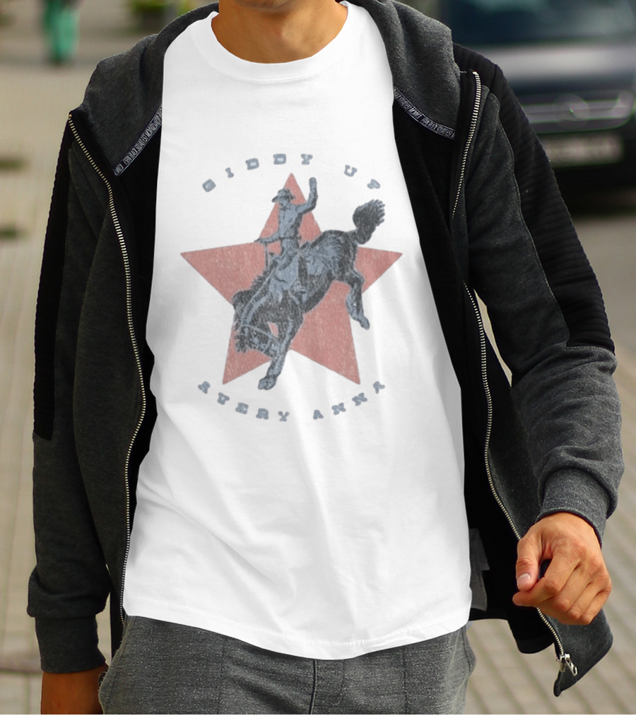 Giddy Up Avery Anna Star Rodeo Cowboy T-Shirt