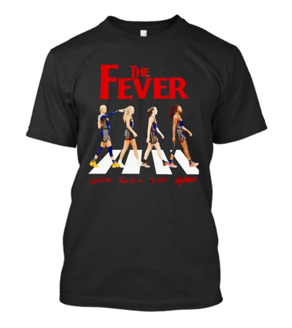 Indiana Fever Basketball Team Abbey Road Beatles T-Shirt