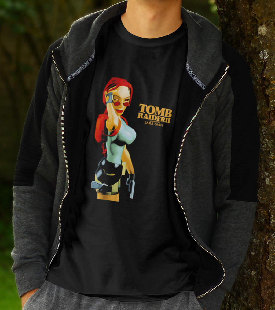 Lara Croft Tomb Raider II Starring Iconic Video Game T-Shirt