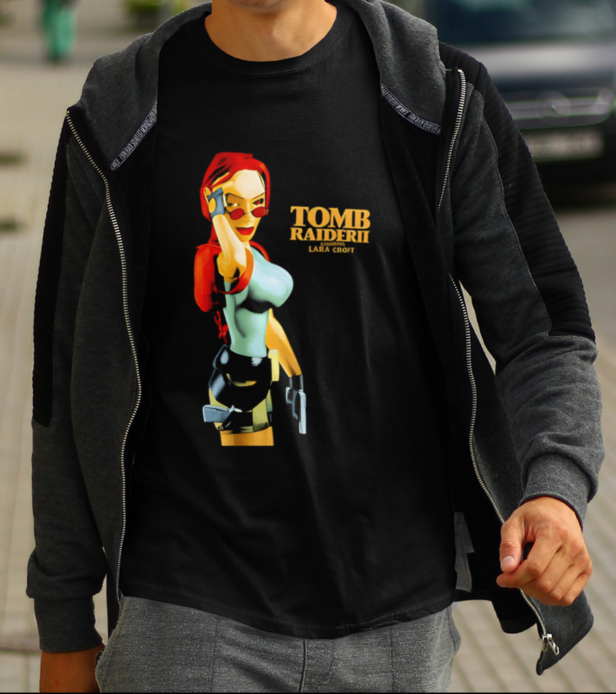 Lara Croft Tomb Raider II Starring Iconic Video Game T-Shirt