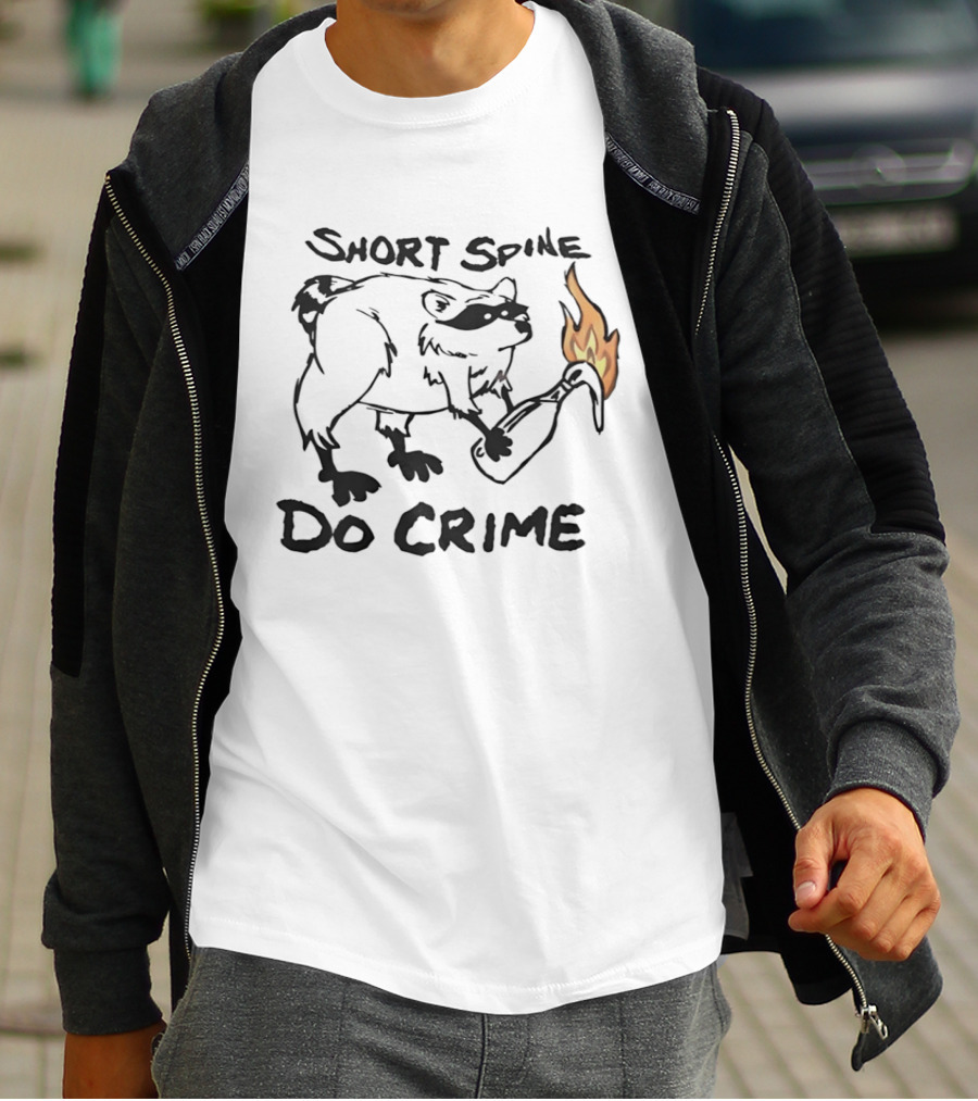 Short Spine Do Crime Jimothy Flame Bear T-Shirt
