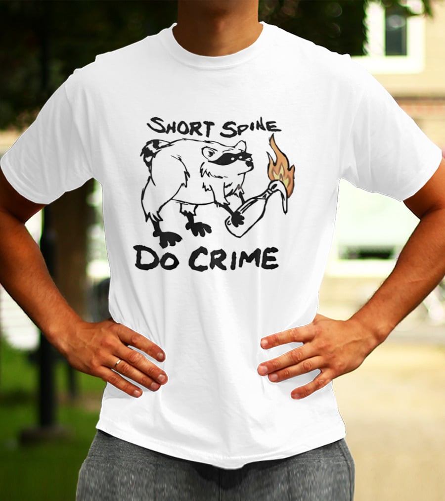 Short Spine Do Crime Jimothy Flame Bear T-Shirt