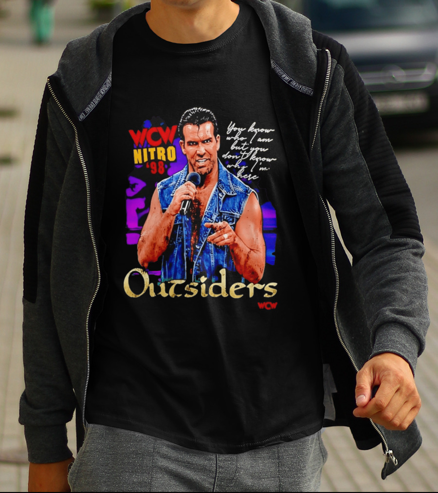 WCW Nitro '98 Scott Hall Outsiders You Know Who I Am T-Shirt