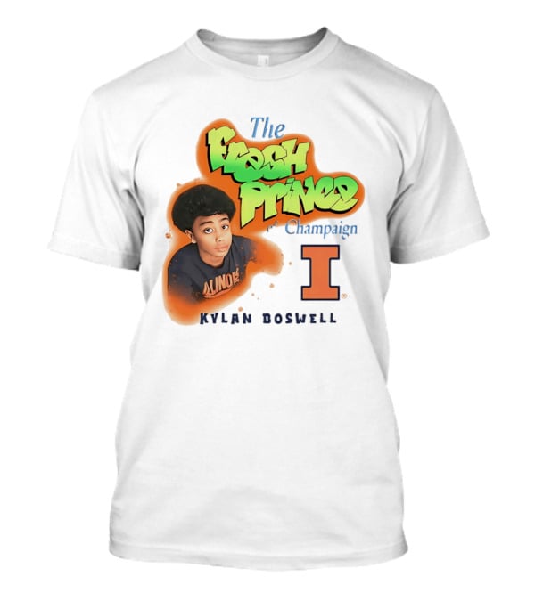 Kylan Boswell Illinois Fighting Illini The Fresh Prince Of Champaign T-Shirt