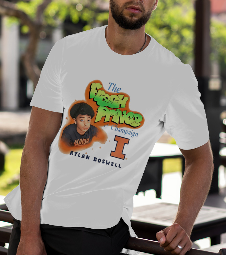 Kylan Boswell Illinois Fighting Illini The Fresh Prince Of Champaign T-Shirt