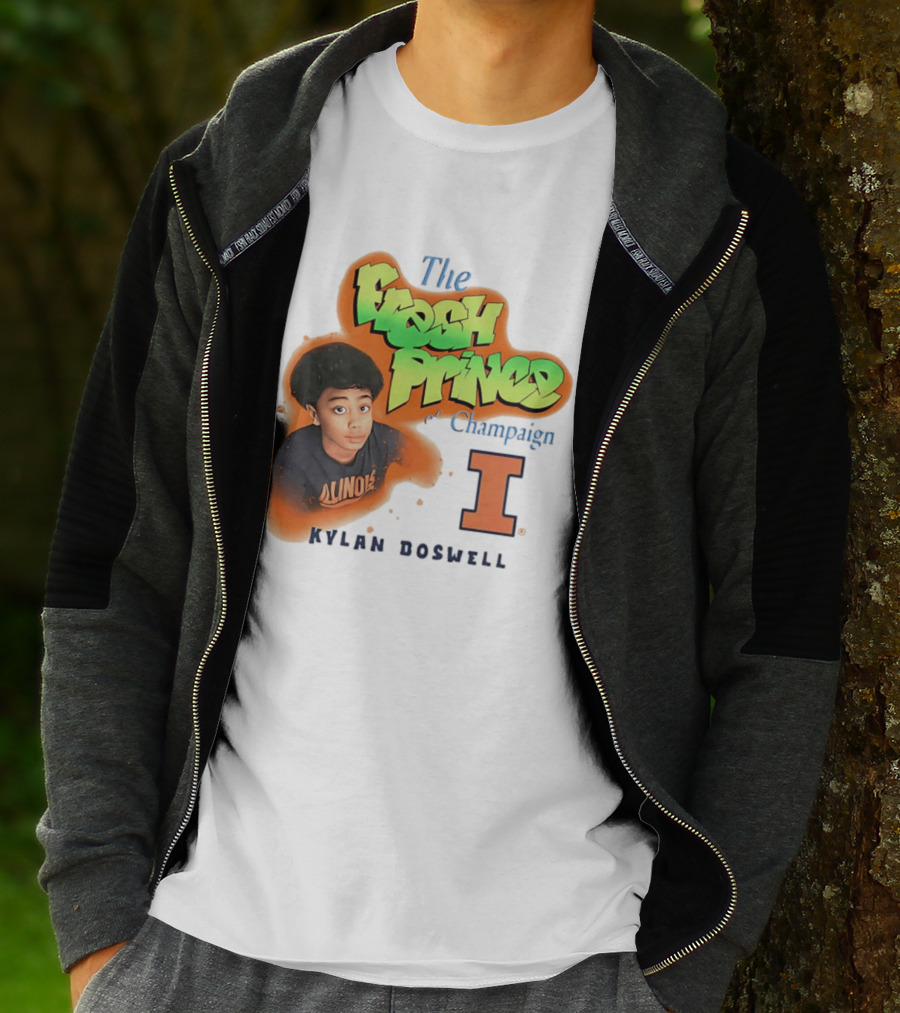 Kylan Boswell Illinois Fighting Illini The Fresh Prince Of Champaign T-Shirt