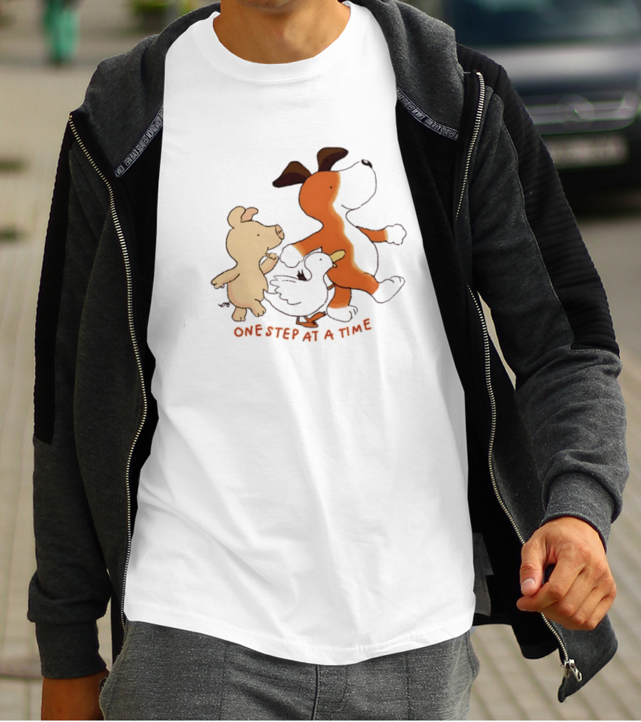 Dog Pig And Duck One Step At A Time T-Shirt