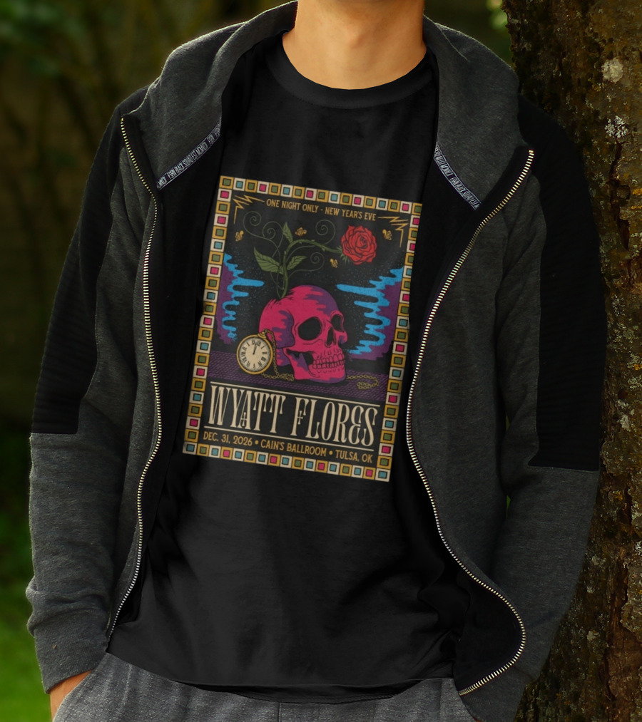 Wyatt Flores New Year's Eve Concert 2026 Cain's Ballroom Tulsa OK T-Shirt