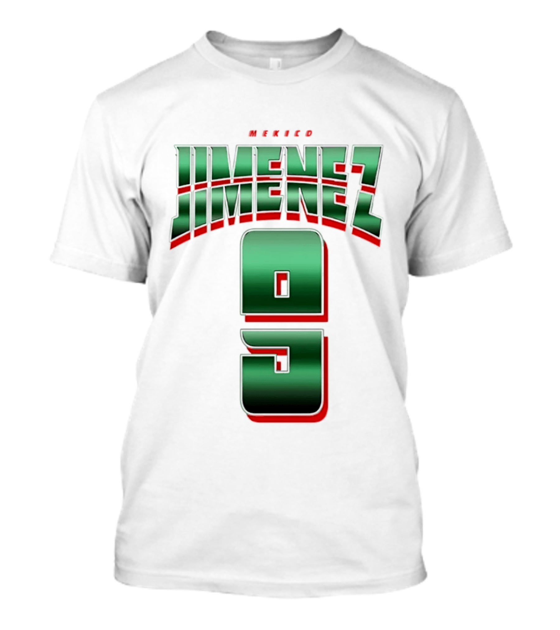 Mexico Jimenez 9 El Tri Number Name T-Shirt