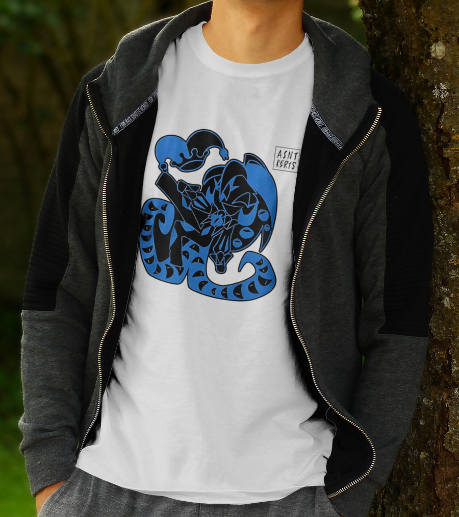 Shadow Milk Cookie Run A4NT Peeking Jester Snake T-Shirt