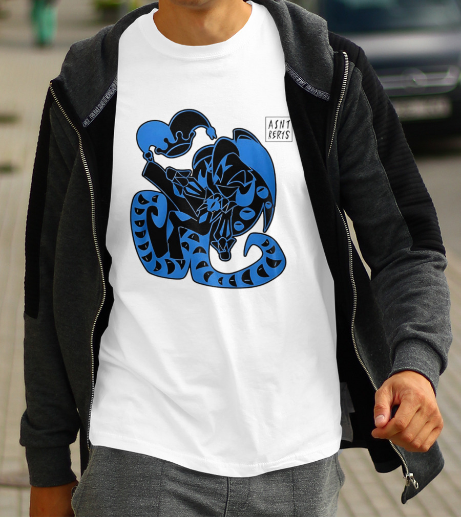 Shadow Milk Cookie Run A4NT Peeking Jester Snake T-Shirt
