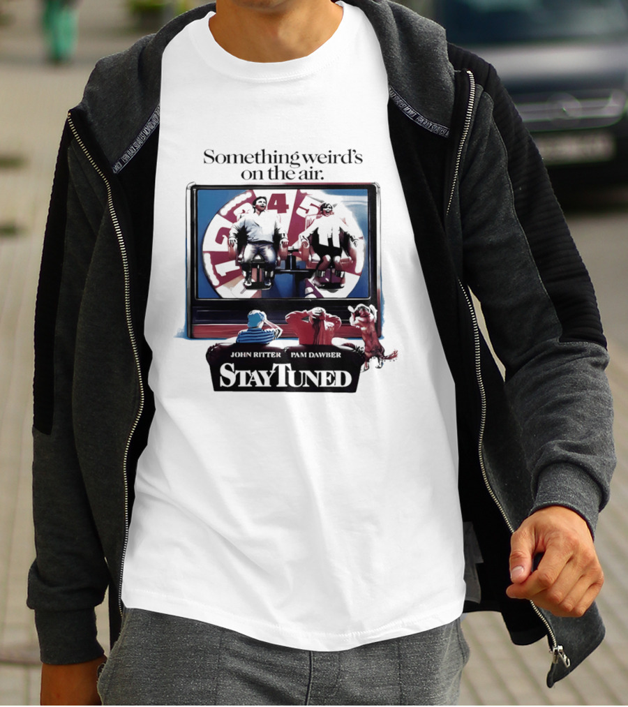 Stay Tuned Something Weird's On The Air John Ritter Pam Dawber T-Shirt