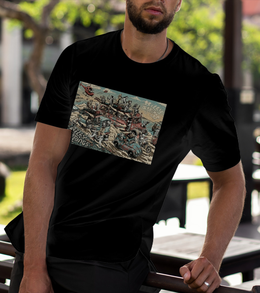 Billy Strings Bethel Woods Center 2026 Event By Dylan Goldberger With Dogs And Cars T-Shirt