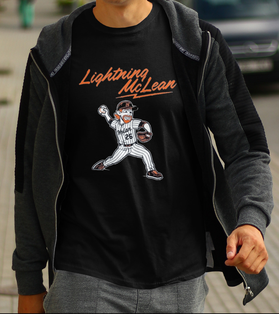Lightning McLean Nolan 26 New York Mets T-Shirt