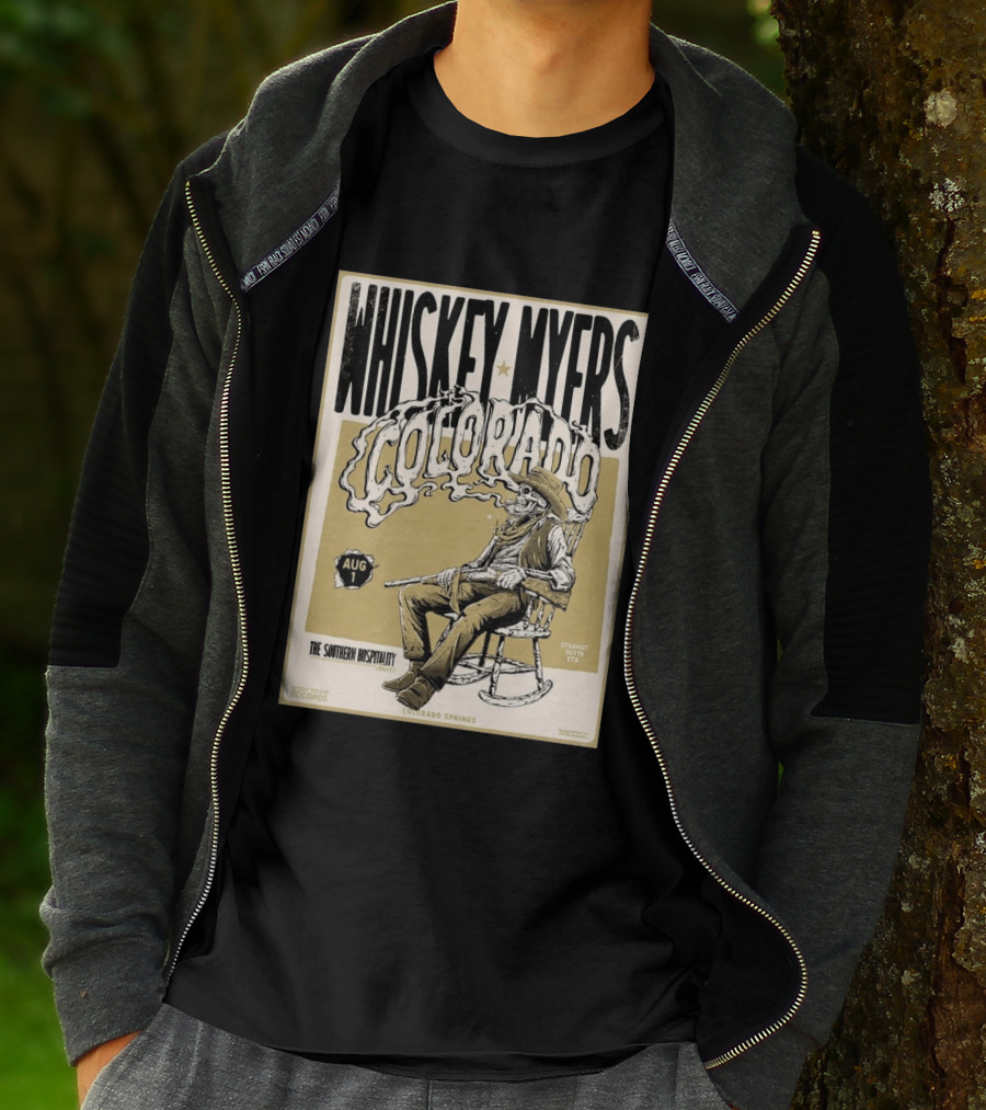 Whiskey Myers Colorado Springs Southern Hospitality Tour August 1 Ford Amphitheater 2026 T-Shirt
