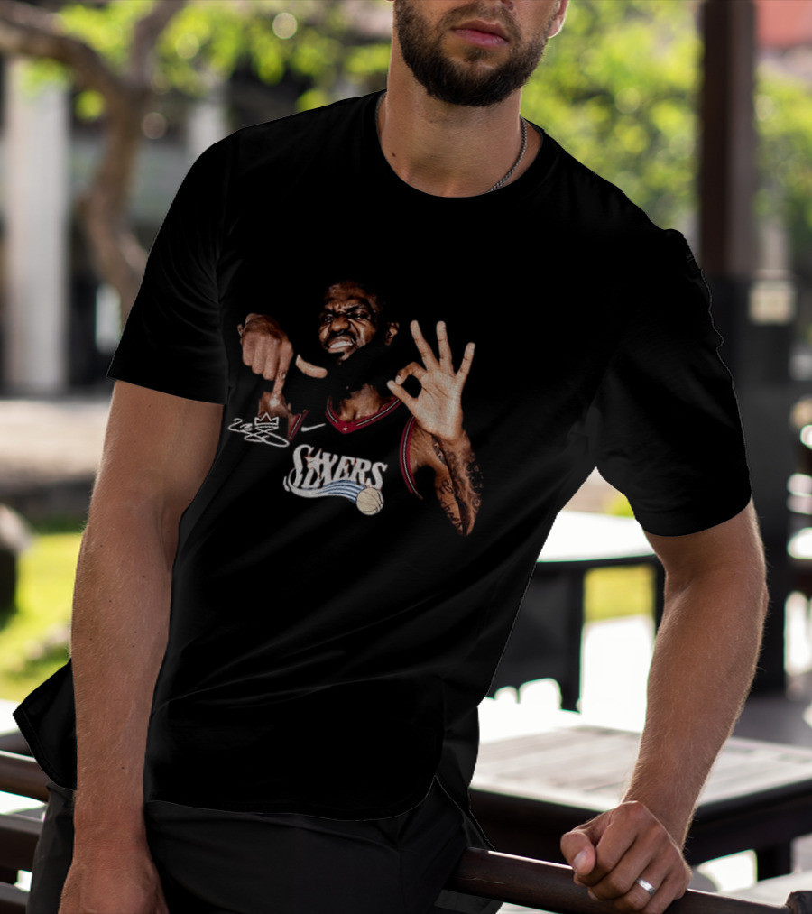 LeBron James Philadelphia 76ers Sixers OK Basketball Image T-Shirt