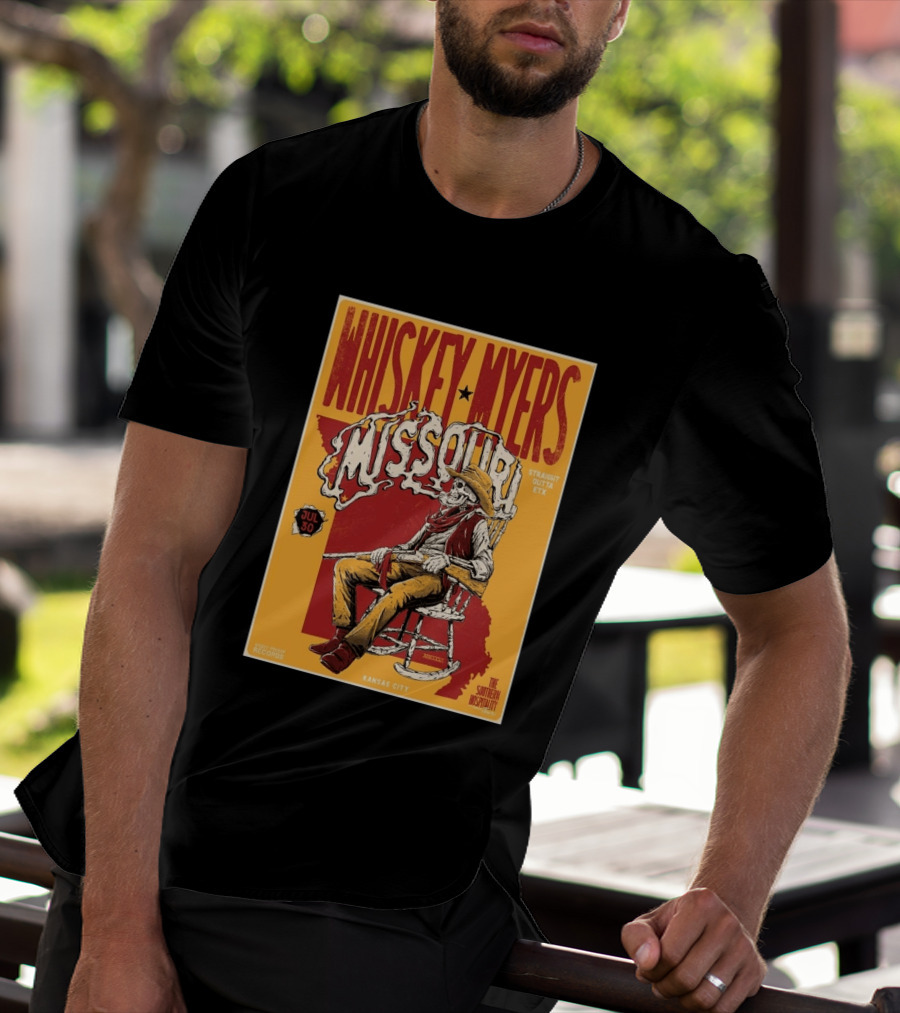 Whiskey Myers Missouri Tour 2026 Kansas City Morton Amphitheater July 30 Straight Outta ETX T-Shirt