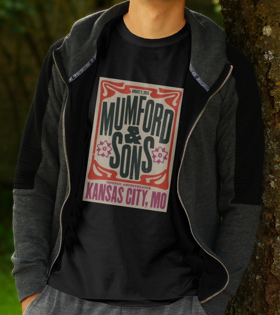 Mumford And Sons August 2 2026 Morton Amphitheater Kansas City MO T-Shirt