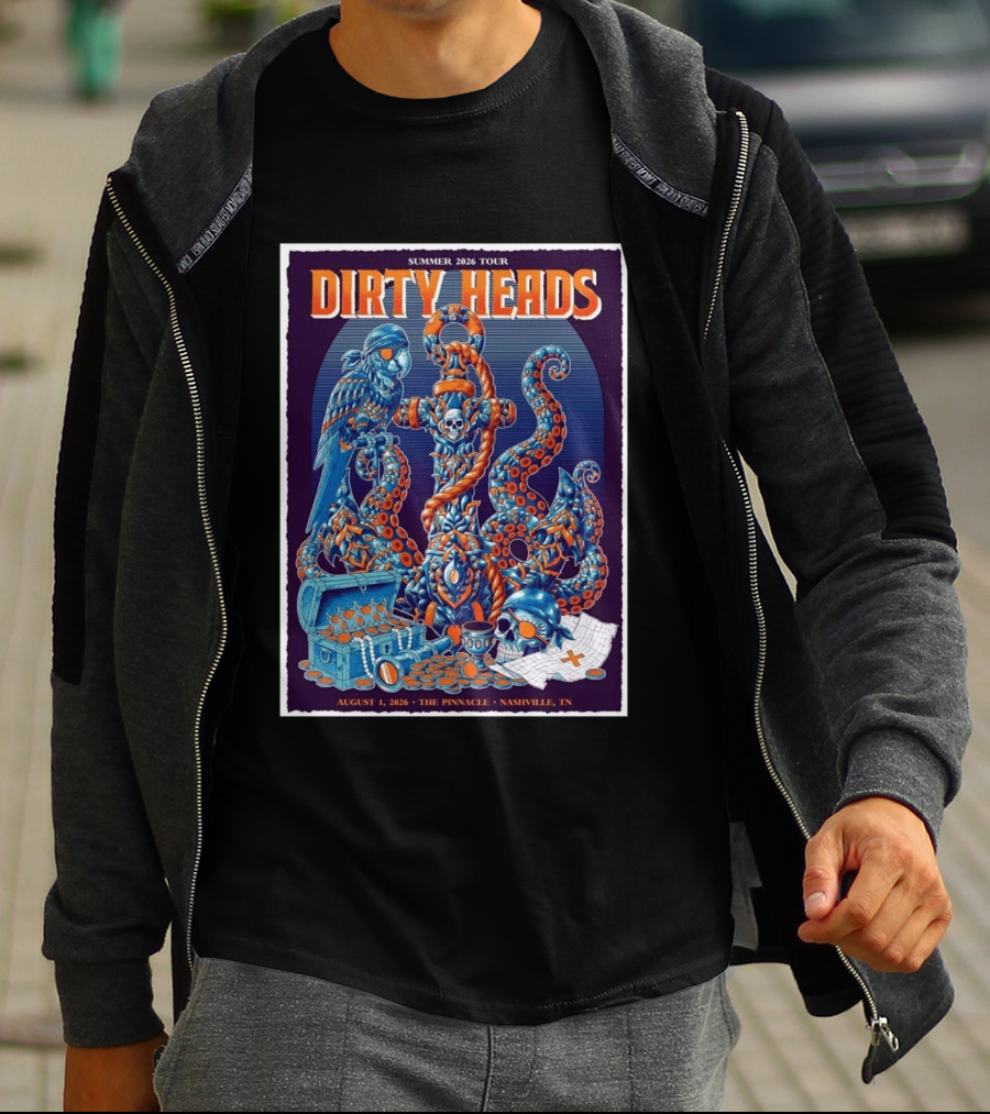 Summer 2026 Tour Dirty Heads August 1 2026 The Pinnacle Nashville Tn T-Shirt