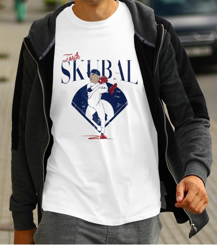 Tarik Skubal Pitcher Caricature MLB Dodgers T-Shirt
