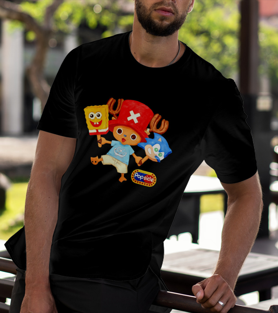 Chopper Popsicle SpongeBob Sonic T-Shirt