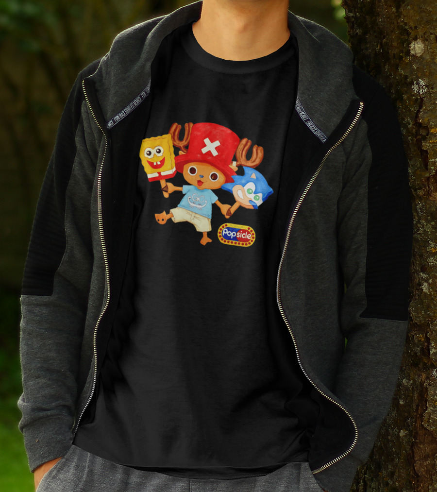 Chopper Popsicle SpongeBob Sonic T-Shirt