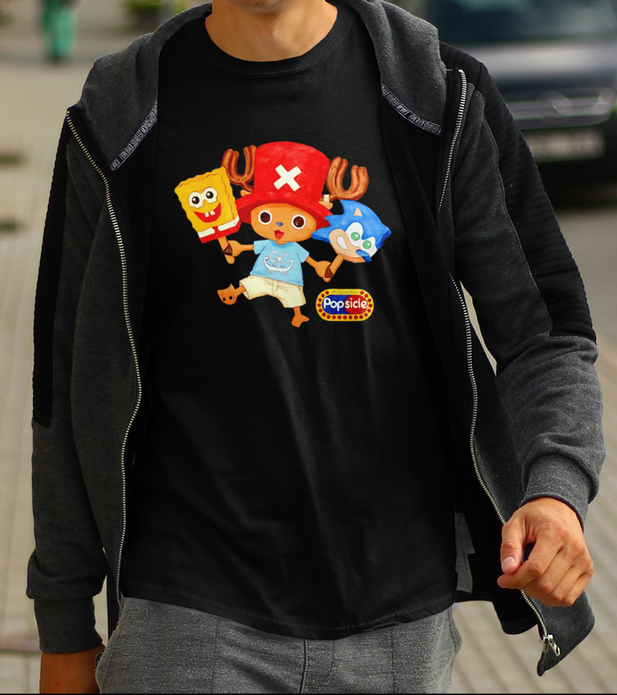Chopper Popsicle SpongeBob Sonic T-Shirt