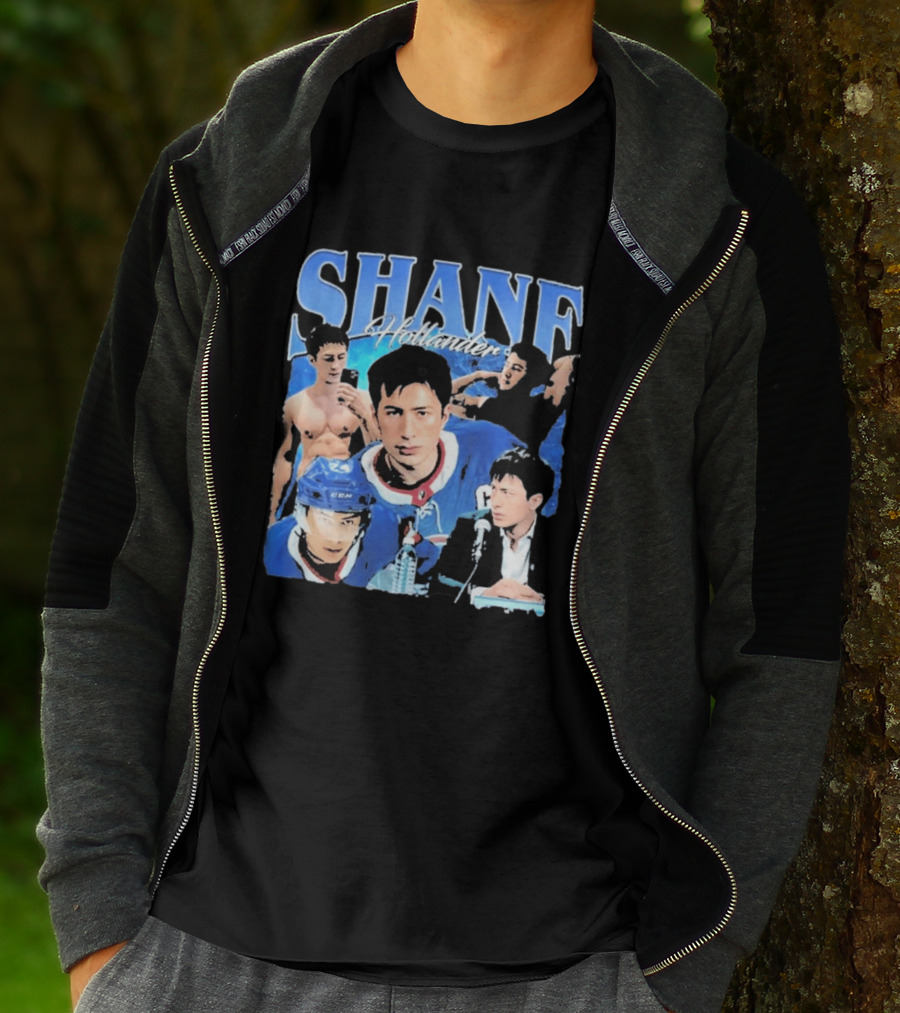 Shane Hollander Hockey Player Collage Hudson Williams T-Shirt