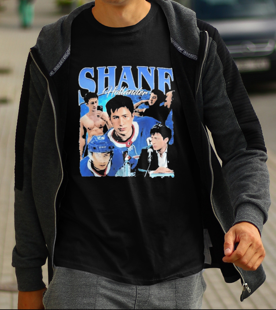 Shane Hollander Hockey Player Collage Hudson Williams T-Shirt