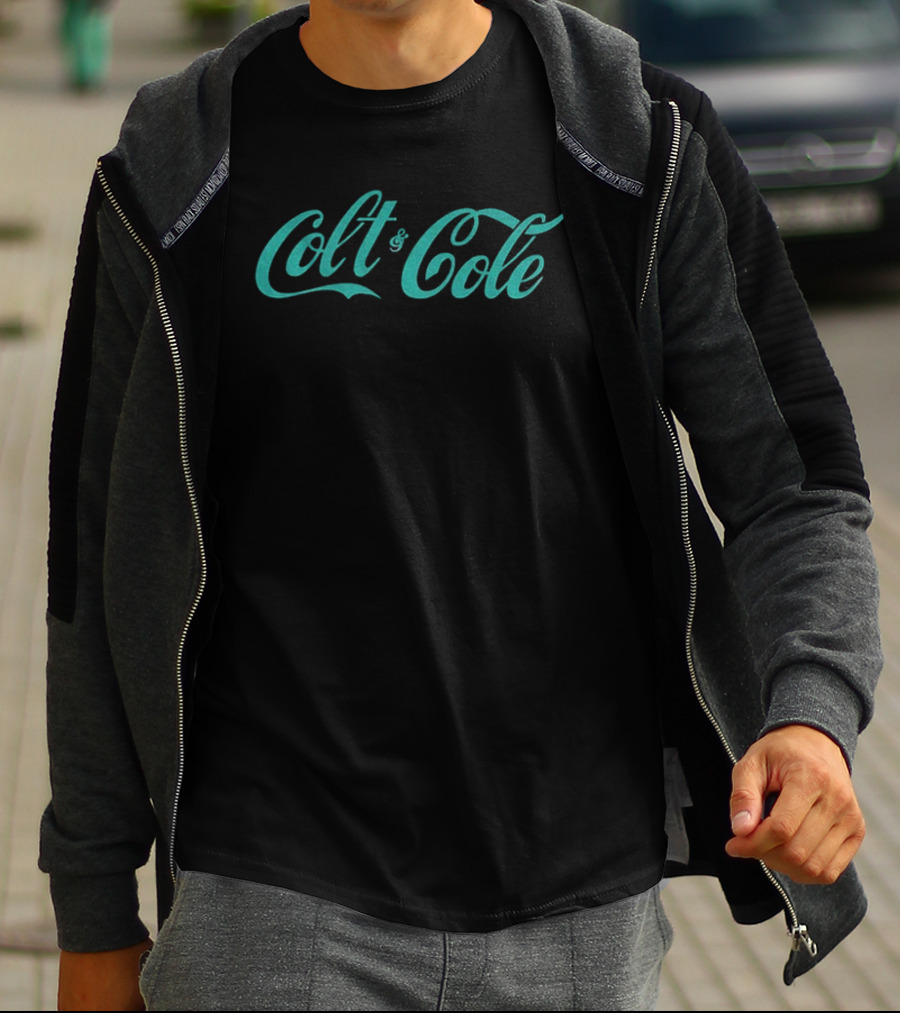 Colt And Cole Coca Cola Retro Style Script T-Shirt