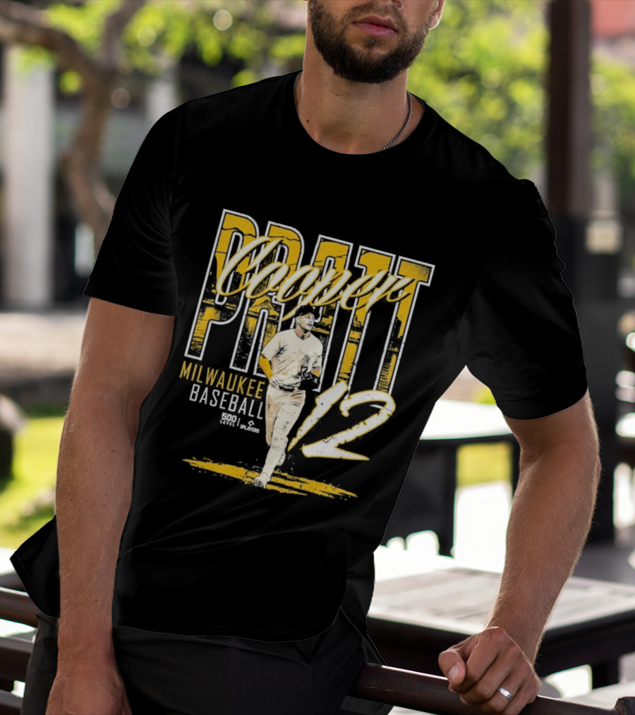 Cooper Pratt Milwaukee Baseball 12 Player Name T-Shirt