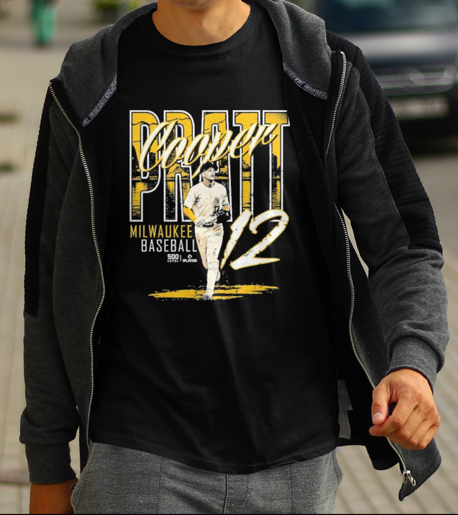 Cooper Pratt Milwaukee Baseball 12 Player Name T-Shirt