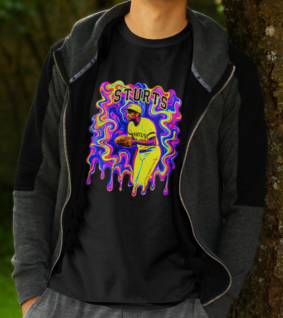 Pirates Dock Ellis Psychedelic Sturts Baseball Pitcher T-Shirt