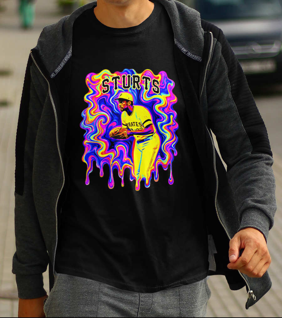 Pirates Dock Ellis Psychedelic Sturts Baseball Pitcher T-Shirt