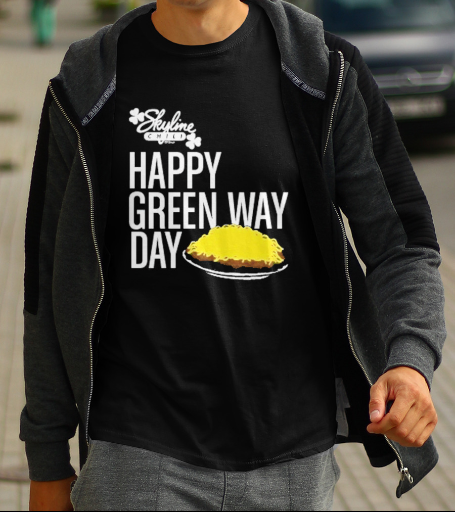 Skyline Chili Happy Green Way Day Cheese Coney Celebration T-Shirt