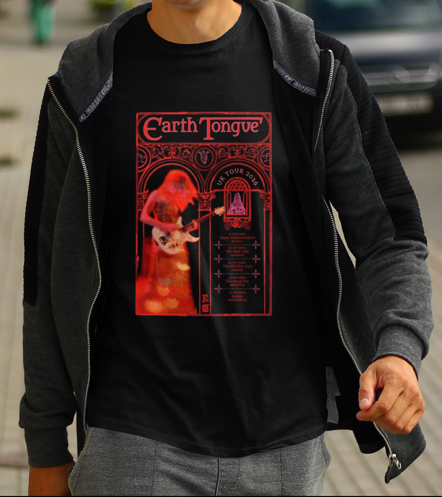 Earth Tongue UK Tour 2026 Down Stokes Festival Bristol Gilded Gothic Artistry T-Shirt