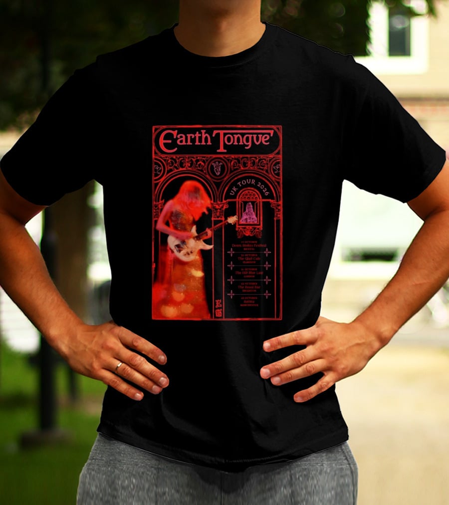 Earth Tongue UK Tour 2026 Down Stokes Festival Bristol Gilded Gothic Artistry T-Shirt
