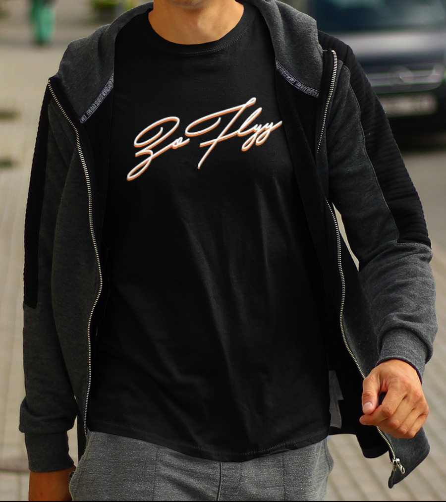Go Flyy Script Bold Cursive T-Shirt