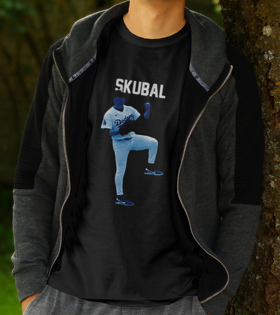 Los Angeles Dodgers Tarik Skubal 29 MLB Baseball 2026 Gradient T-Shirt